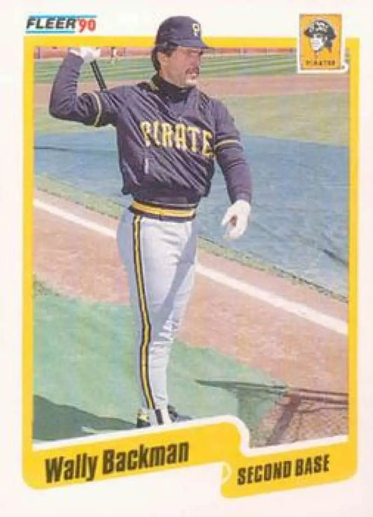 1990 Fleer Update #U-47 Wally Backman NM-MT Pittsburgh Pirates Baseball Card - Baseball Card Single