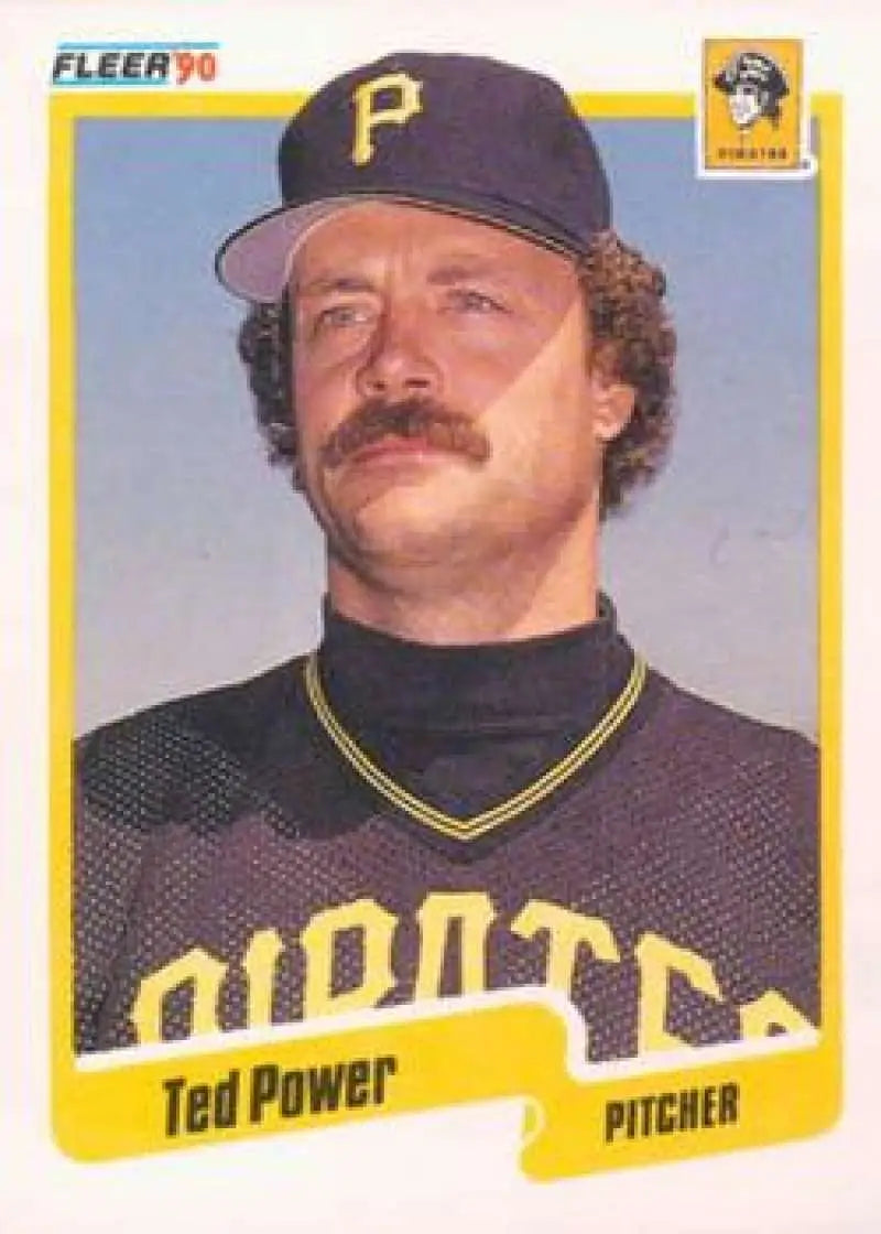 1990 Fleer Update #U-50 Ted Power NM-MT Pittsburgh Pirates Baseball Card - Baseball Card Single