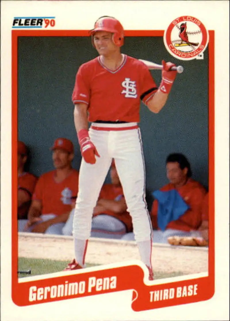 1990 Fleer Update #U-52 Geronimo Pena NM-MT RC Rookie St. Louis Cardinals Baseball Card - Baseball Card Single