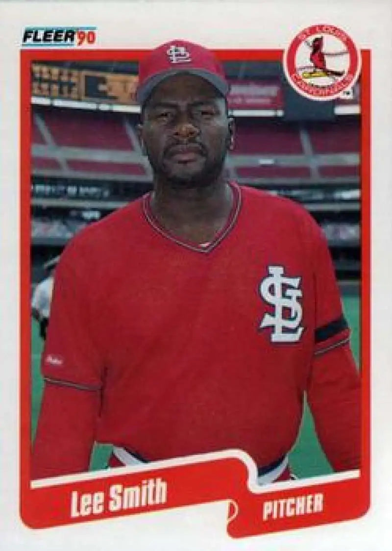 1990 Fleer Update #U-53 Lee Smith NM-MT St. Louis Cardinals Baseball Card - Baseball Card Single