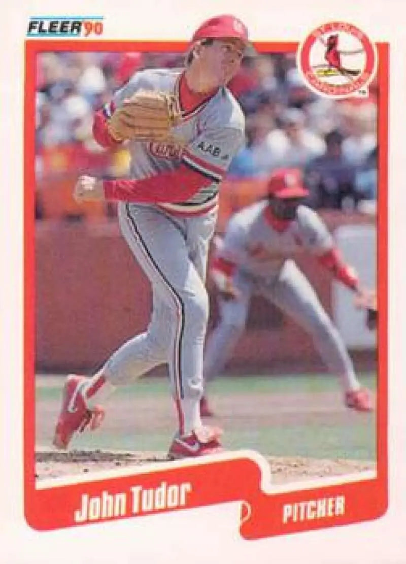 1990 Fleer Update #U-54 John Tudor NM-MT St. Louis Cardinals Baseball Card - Baseball Card Single