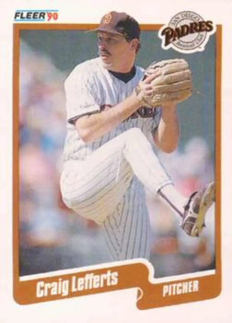 1990 Fleer Update #U-57 Craig Lefferts NM-MT San Diego Padres Baseball Card - Baseball Card Single