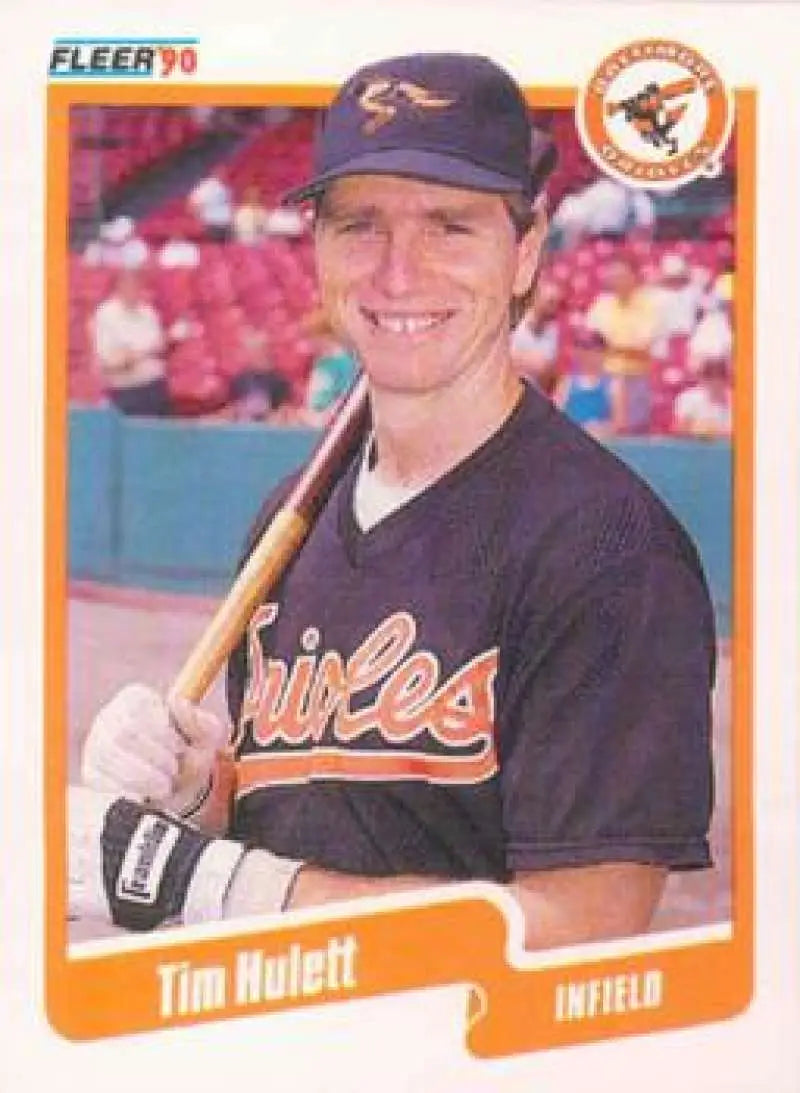 1990 Fleer Update #U-66 Tim Hulett NM-MT Baltimore Orioles Baseball Card - Baseball Card Single