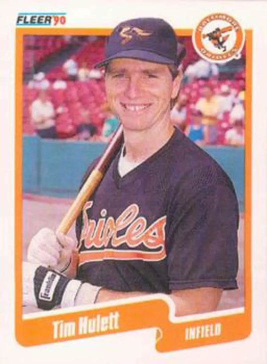 1990 Fleer Update #U-66 Tim Hulett NM-MT Baltimore Orioles Baseball Card - Baseball Card Single