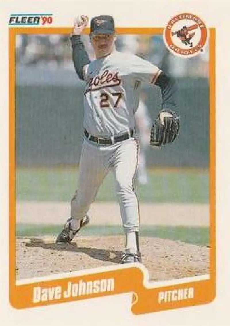1990 Fleer Update #U-67 Dave Johnson NM-MT RC Rookie Baltimore Orioles Baseball Card - Baseball Card Single
