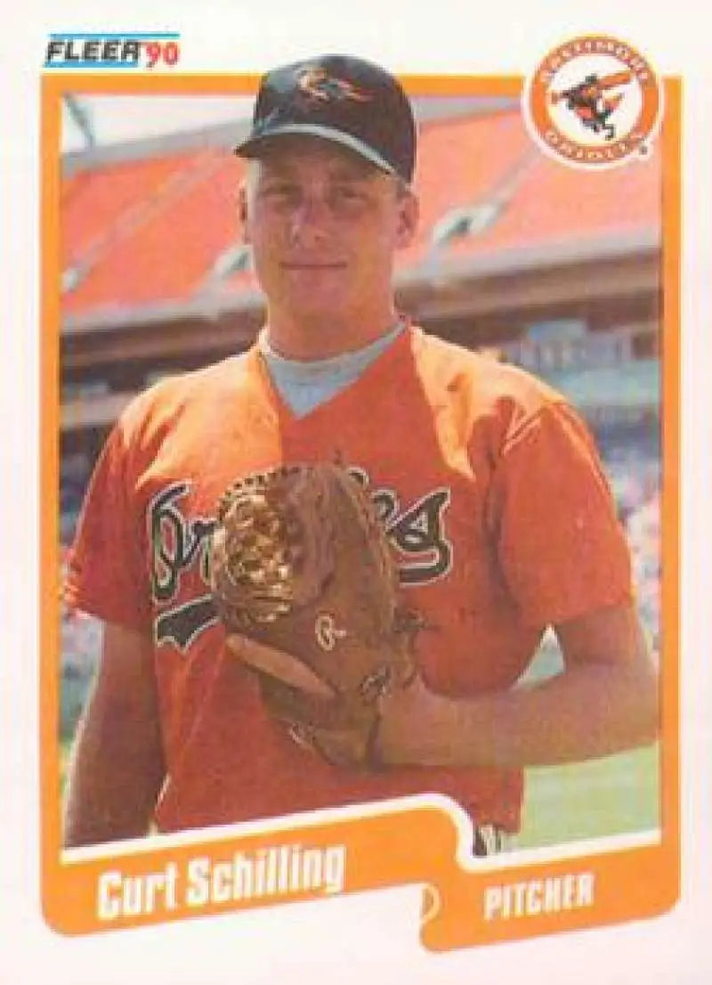 1990 Fleer Update #U-68 Curt Schilling NM-MT Baltimore Orioles Baseball Card - Baseball Card Single
