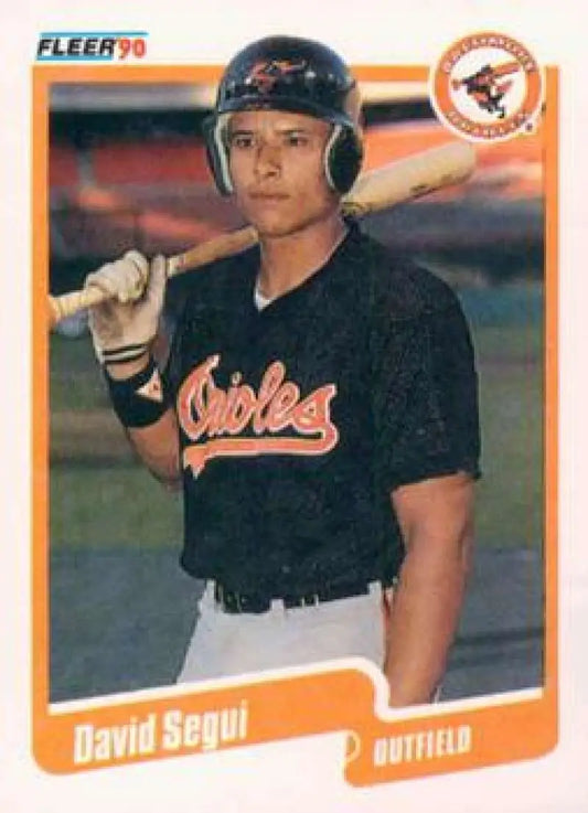 1990 Fleer Update #U-69 David Segui NM-MT RC Rookie Baltimore Orioles Baseball Card - Baseball Card Single
