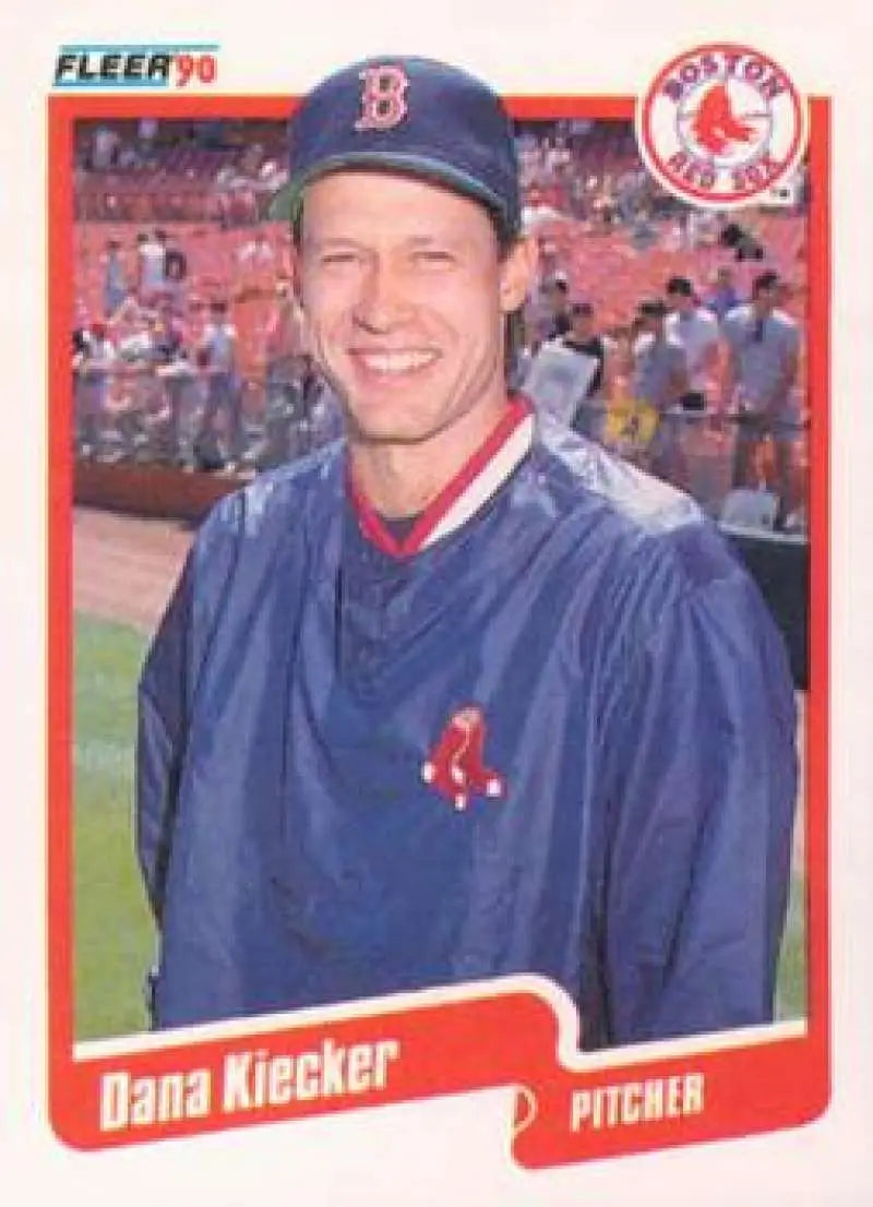 1990 Fleer Update #U-72 Dana Kiecker NM-MT RC Rookie Boston Red Sox Baseball Card - Baseball Card Single