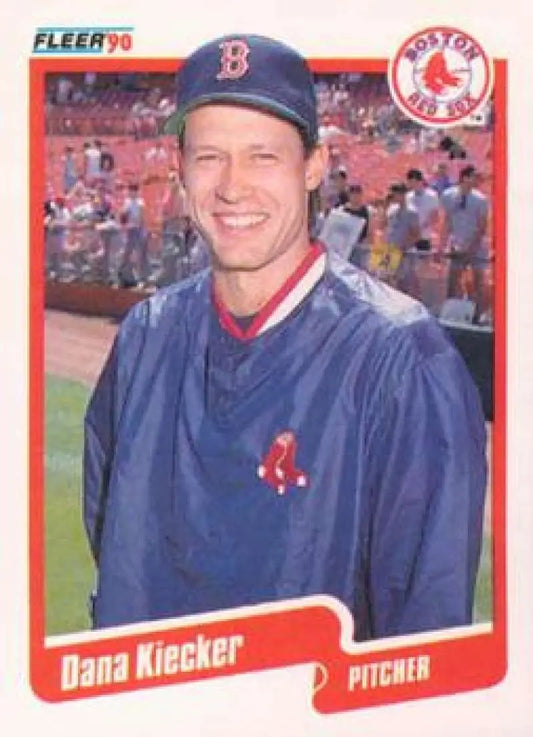 1990 Fleer Update #U-72 Dana Kiecker NM-MT RC Rookie Boston Red Sox Baseball Card - Baseball Card Single