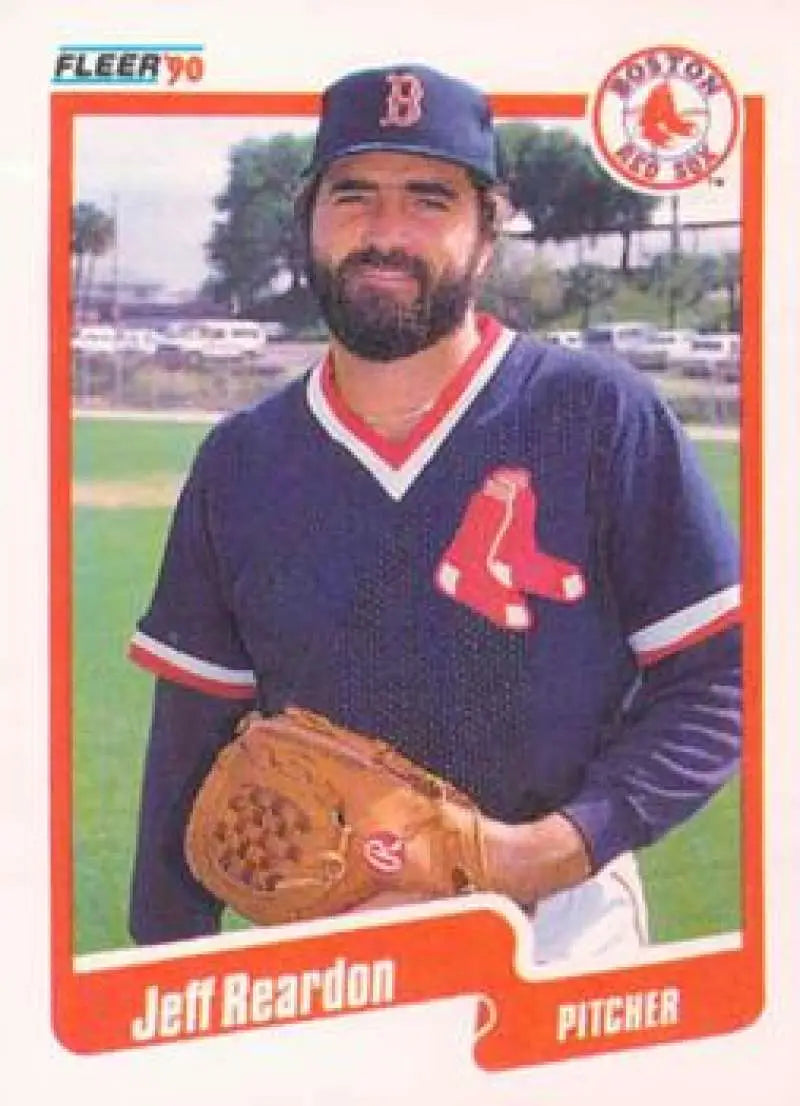 1990 Fleer Update #U-75 Jeff Reardon NM-MT Boston Red Sox Baseball Card - Baseball Card Single