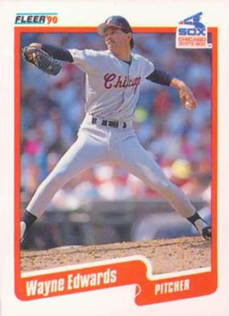 1990 Fleer Update #U-83 Wayne Edwards NM-MT RC Rookie Chicago White Sox Baseball Card - Baseball Card Single