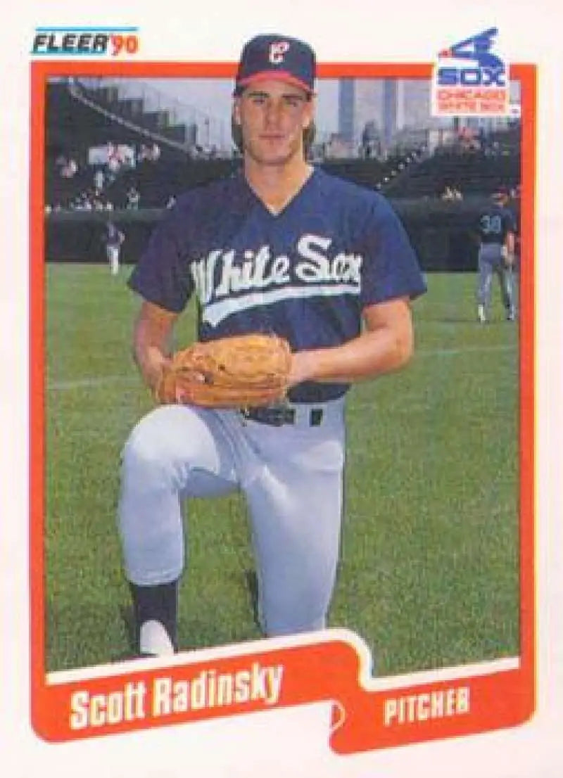 1990 Fleer Update #U-86 Scott Radinsky NM-MT RC Rookie Chicago White Sox Baseball Card - Baseball Card Single