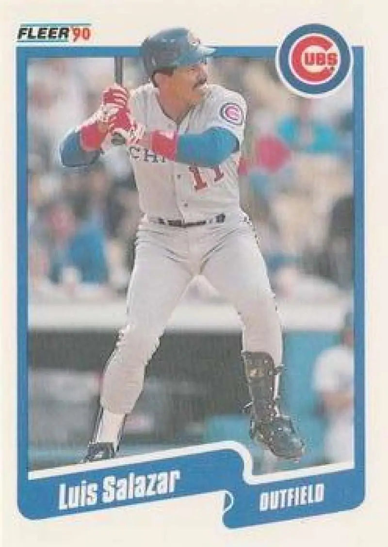 1990 Fleer Update #U-9 Luis Salazar NM-MT Chicago Cubs Baseball Card - Baseball Card Single