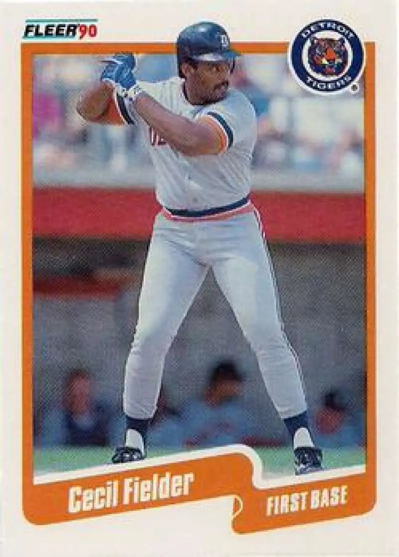 1990 Fleer Update #U-95 Cecil Fielder NM-MT Detroit Tigers Baseball Card - Baseball Card Single