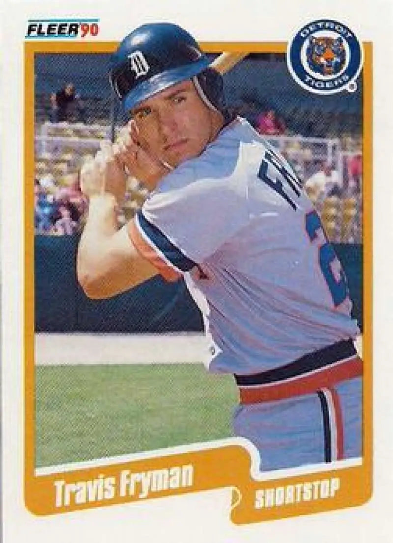 1990 Fleer Update #U-96 Travis Fryman NM-MT RC Rookie Detroit Tigers Baseball Card - Baseball Card Single