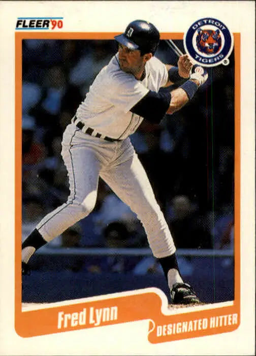 1990 Fred Lynn Fleer Baseball Card #609 - Baseball Card Single