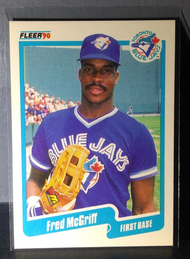 1990 Fred McGriff Fleer Baseball Card #89 - Baseball Card Single
