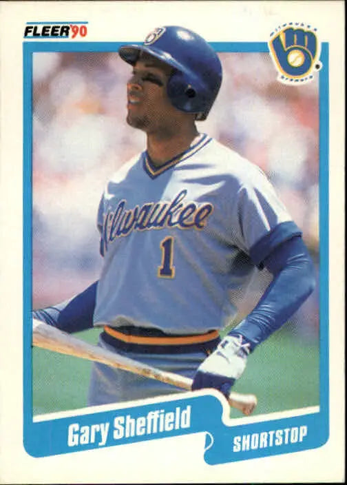 1990 Gary Sheffield Fleer Baseball Card #336