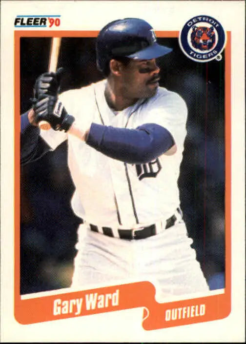 1990 Gary Ward Fleer Baseball Card #618 - Baseball Card Single