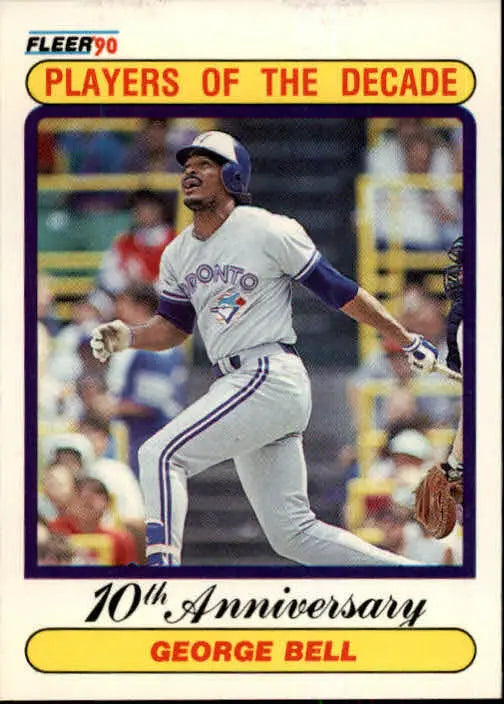 1990 George Bell Fleer Baseball Card #628