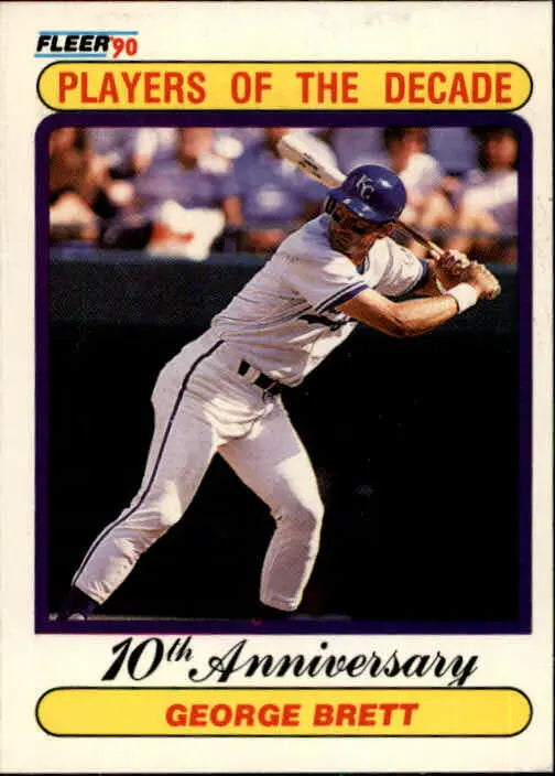 1990 George Brett Fleer Baseball Card #621 - Baseball Card Single