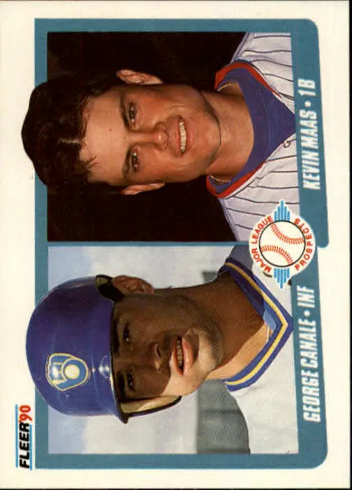 1990 George Canale / Kevin Maas Fleer Baseball Card #641 - Baseball Card Single