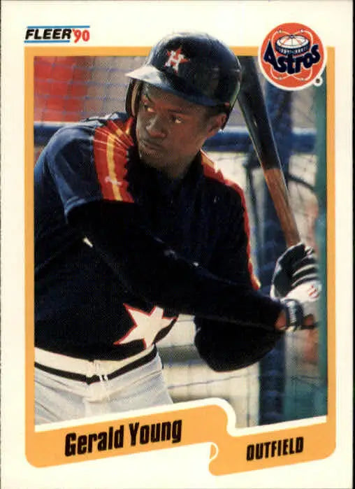 1990 Gerald Young Fleer Baseball Card #241 - Baseball Card Single