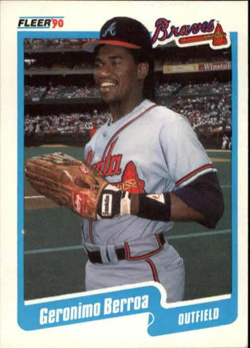 1990 Geronimo Berroa Fleer Baseball Card #575 - Baseball Card Single
