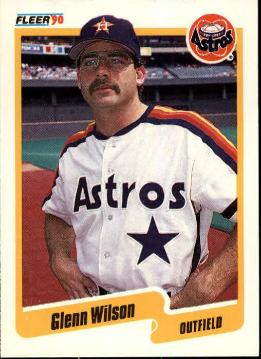 1990 Glenn Wilson Fleer Baseball Card #240 - Baseball Card Single
