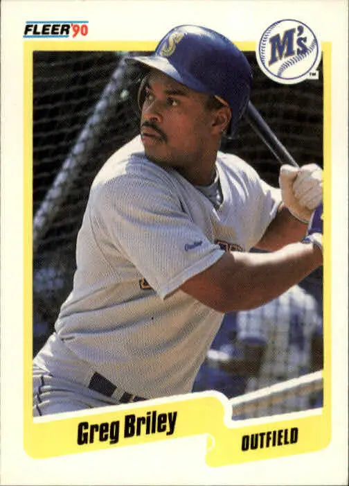 1990 Greg Briley Fleer Baseball Card #507 - Baseball Card Single