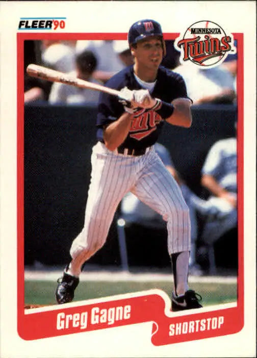 1990 Greg Gagne Fleer Baseball Card #374 - Baseball Card Single