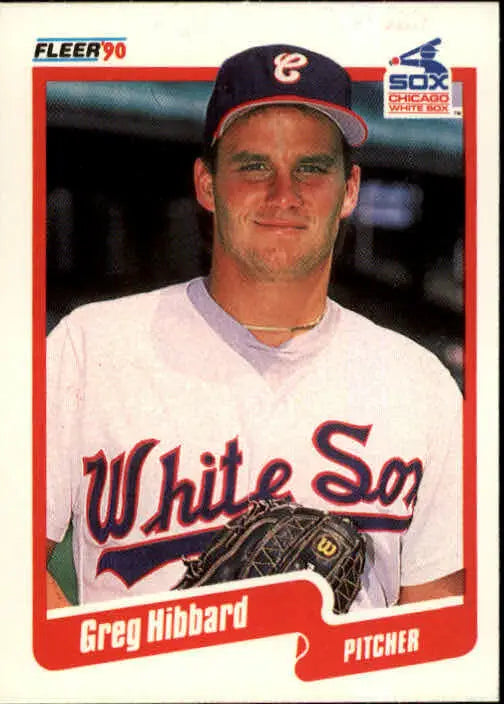 1990 Greg Hibbard Fleer Baseball Card #534 - Baseball Card Single