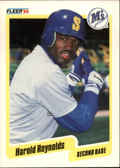 1990 Harold Reynolds Fleer Baseball Card #524 - Baseball Card Single
