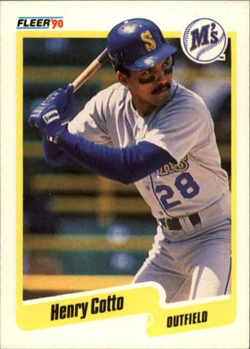 1990 Henry Cotto Fleer Baseball Card #511 - Baseball Card Single
