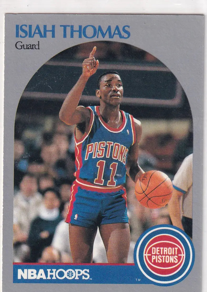 1990 HOOPS #111 ISIAH THOMAS- DETROIT PISTONS - Basketball Card Single