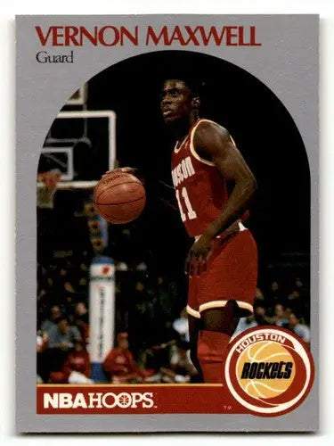 1990 Hoops #126 Vernon Maxwell Houston Rockets Basketball Cards NM N ID:55674 - Basketball Card Single