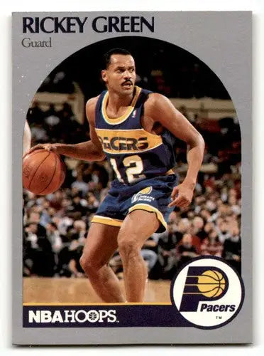 1990 Hoops #134 Rickey Green Indiana Pacers Basketball Cards NM Near ID:55672 - Basketball Card Single