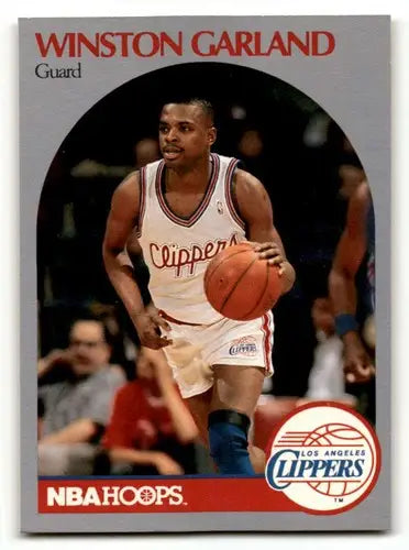 1990 Hoops #143 Winston Garland Los Angeles Clippers Basketball Card ID:55669 - Basketball Card Single