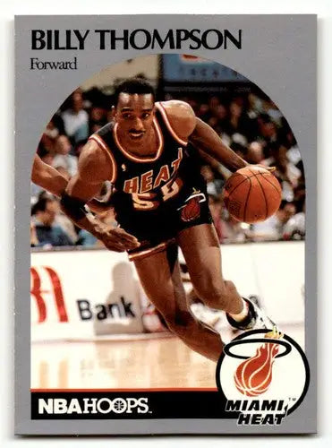 1990 Hoops #171 Billy Thompson Miami Heat Basketball Cards NM Near M ID:55681 - Basketball Card Single