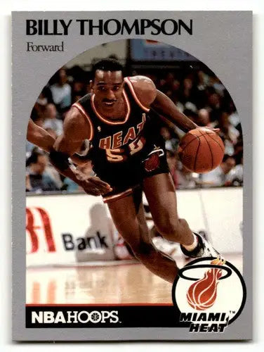1990 Hoops #172 Billy Thompson Miami Heat Basketball Cards NM Near M ID:55675 - Basketball Card Single