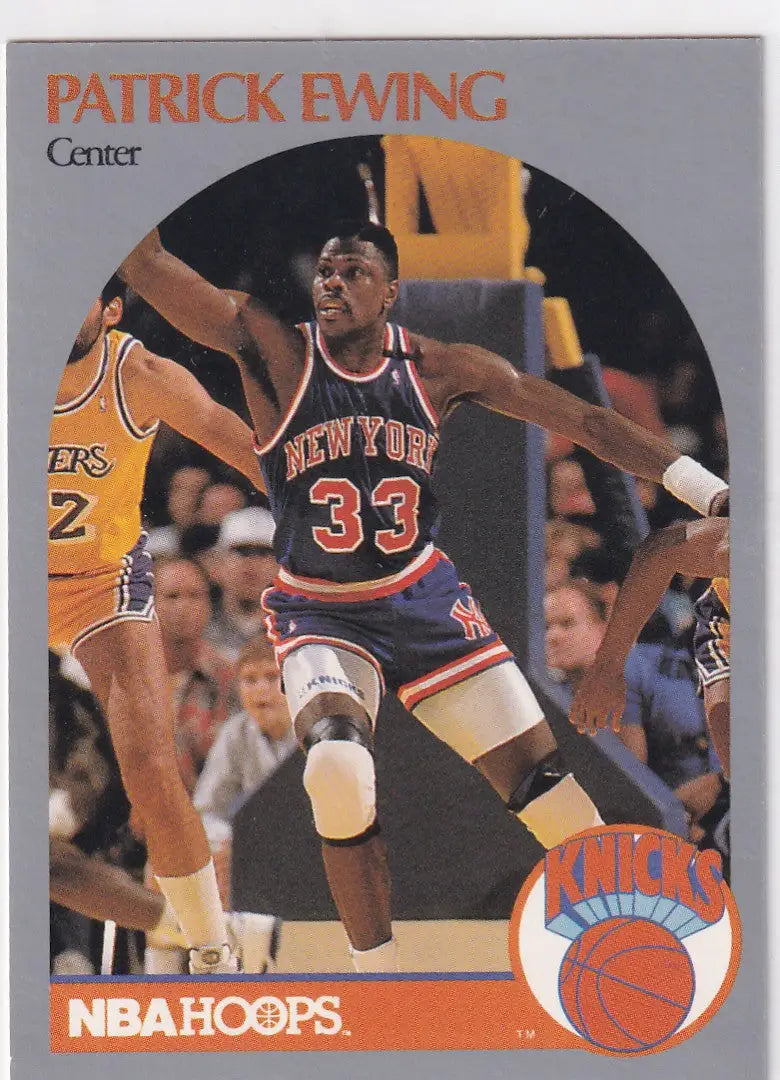 1990 HOOPS #203 PATRICK EWING- NEW YORK KNICKS