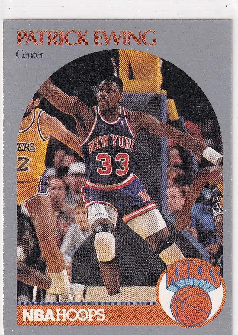 1990 HOOPS #203 PATRICK EWING- NEW YORK KNICKS - Basketball Card Single