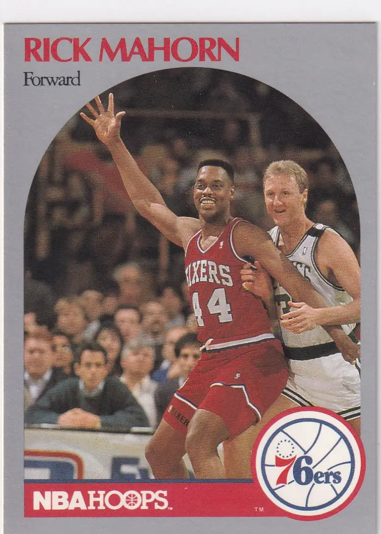 1990 HOOPS #230 RICK MAHORN- PHILADELPHIA 76ERS - Basketball Card Single