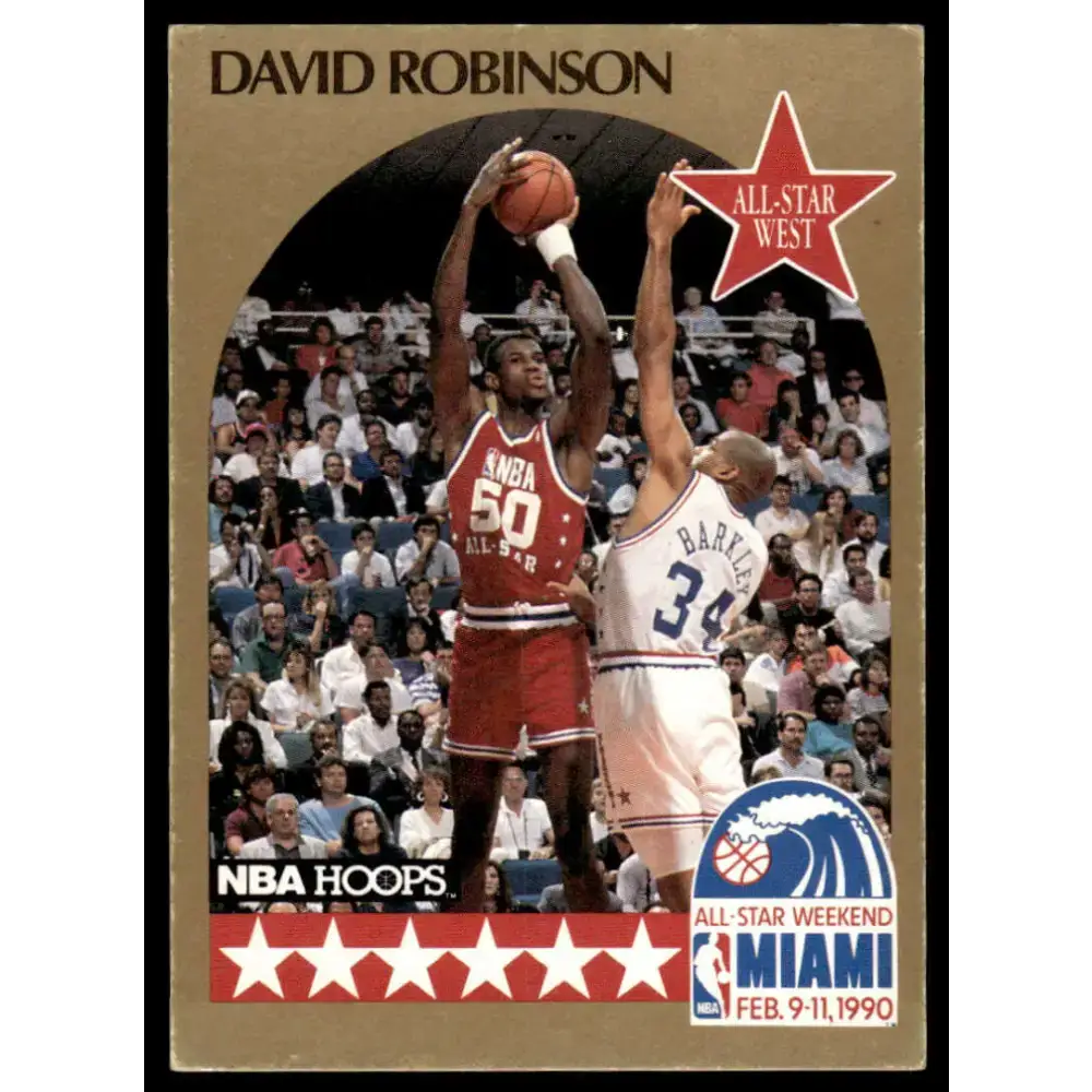 1990 Hoops #24 David Robinson NM/MT San Antonio Spurs Basketball Card - Basketball Card Single