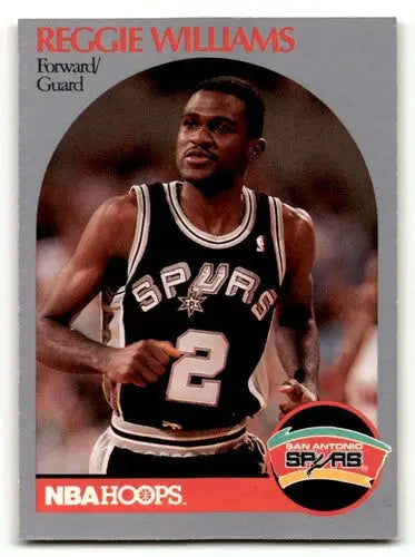 1990 Hoops #272 Reggie Williams San Antonio Spurs Basketball Cards N ID:55673 - Basketball Card Single