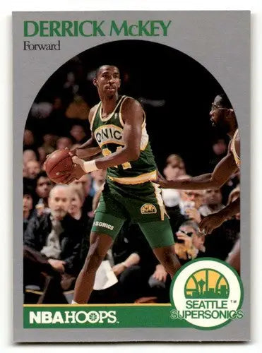 1990 Hoops #281 Derrick McKey Seattle SuperSonics Basketball Cards N ID:55671 - Basketball Card Single