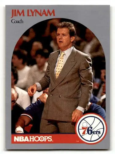 1990 Hoops #324 Jim Lynam Philadelphia 76ers Basketball Cards NM Nea ID:55662 - Basketball Card Single