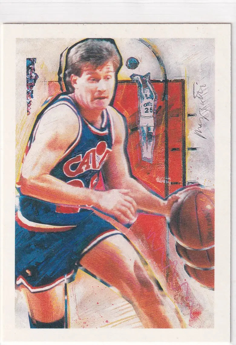 1990 HOOPS #359 MARK PRICE TEAM CHECKLIST- CLEVELAND CAVALIERS - Basketball Card Single
