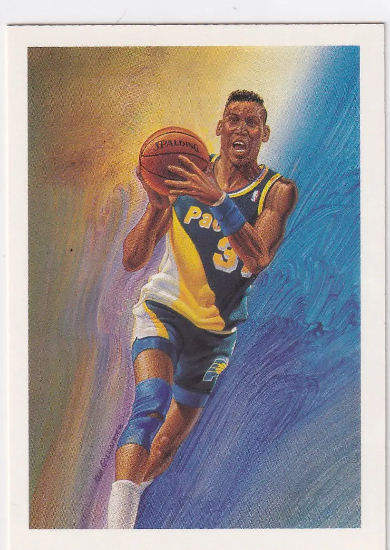 1990 HOOPS #365 REGGIE MILLER- INDIANA PACERS - Basketball Card Single