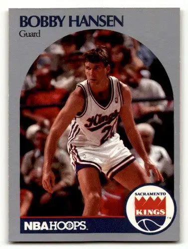 1990 Hoops #428 Bobby Hansen Sacramento Kings Basketball Cards NM Ne ID:55686 - Basketball Card Single